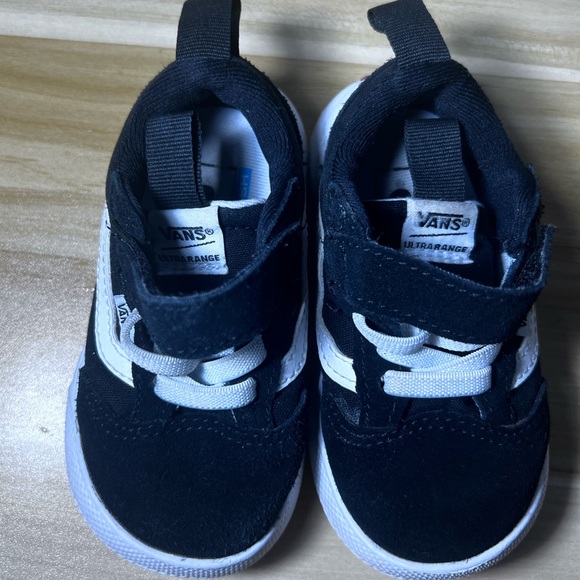 Vans Black and White Slip-On Sneakers - Picture 6 of 10